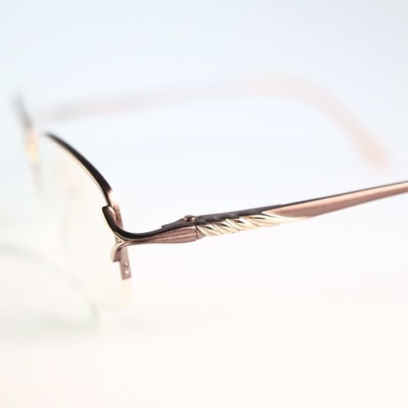 Port Royale Collection Silver Dollar 51-19 135 half rim eyeglasses frame N14 - Picture 8 of 9